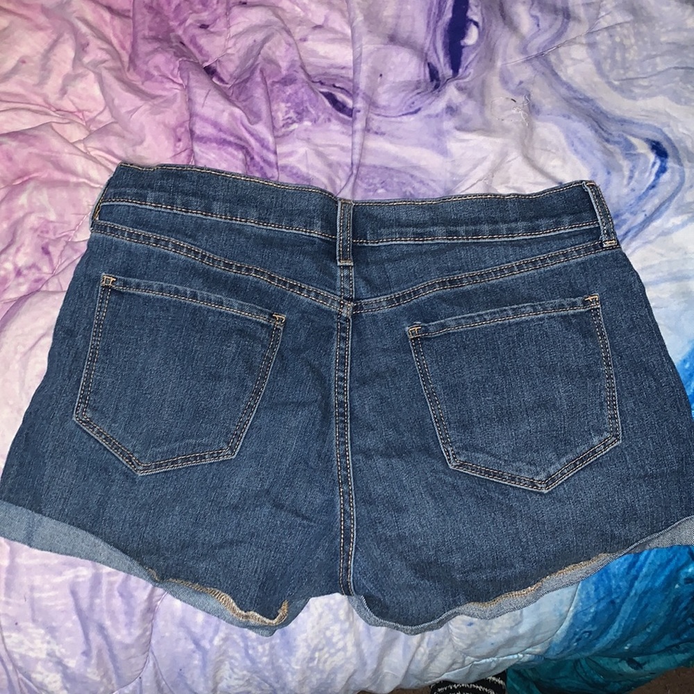 Mid Rise Denim Shorts - Picture 2 of 3